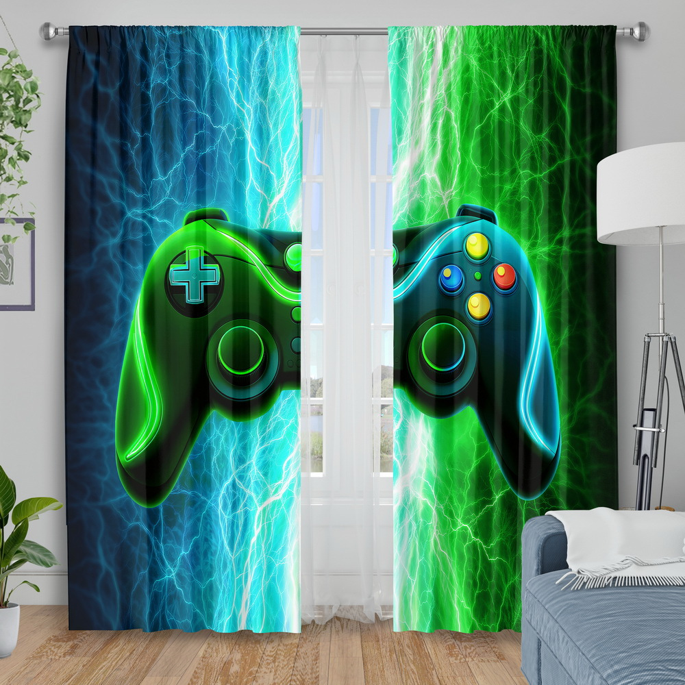 Esports Gaming Youtube - Cortinas para Videojuegos, Cortinas Opacas con