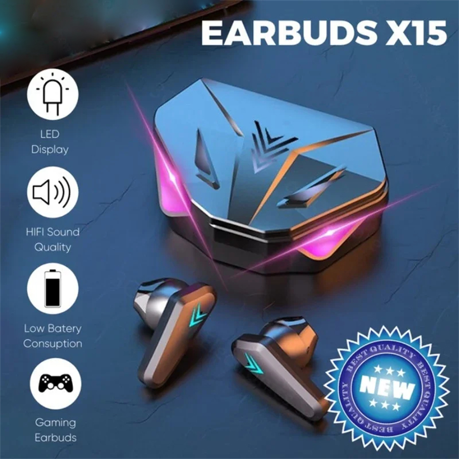 Esports Gaming Earphones - X15 TWS auriculares inalámbricos Bluetooth 65ms