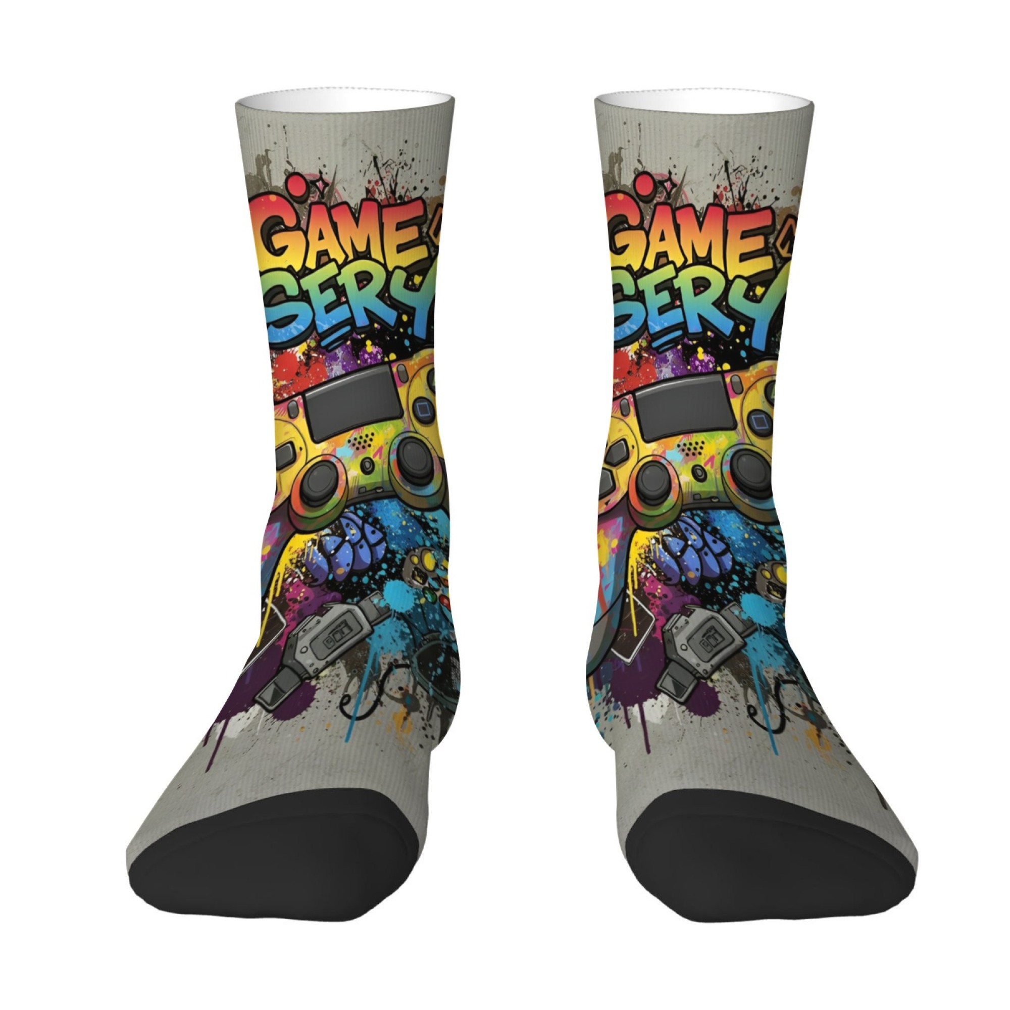 Esports Gaming Youtube - Calcetines de media pantorrilla para hombre
