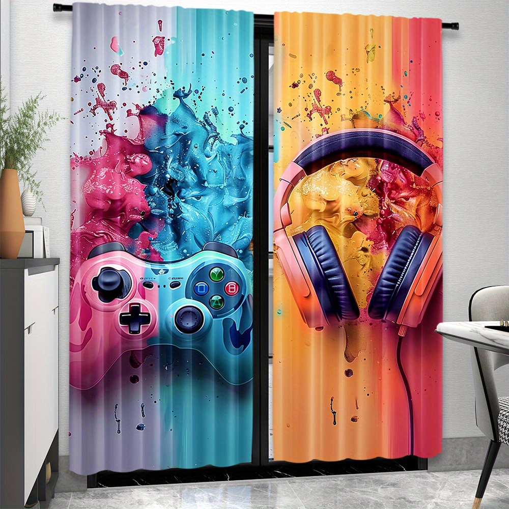 Cortinas con Diseño de Control - Esports Gaming Youtube reseña y precio
