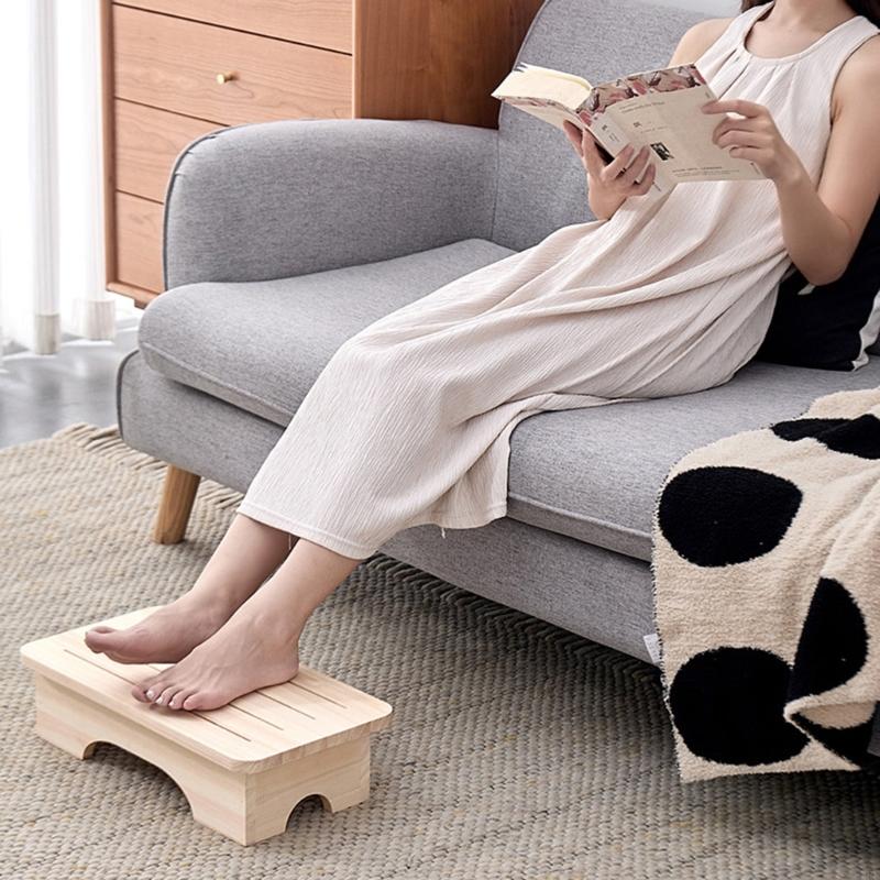Taburete de madera con reposap - Footrest Under Desk reseña y precio