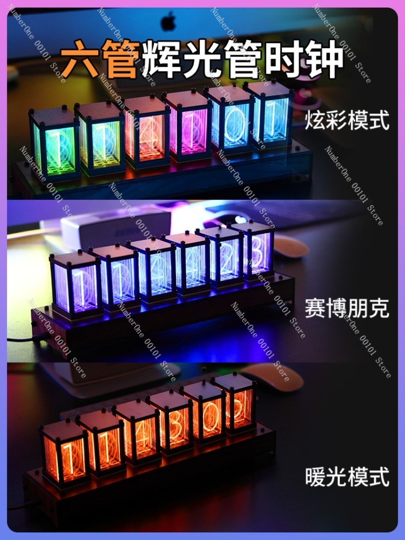 Reloj de tubo brillante RGB, r - Esports Gaming Youtube reseña y precio