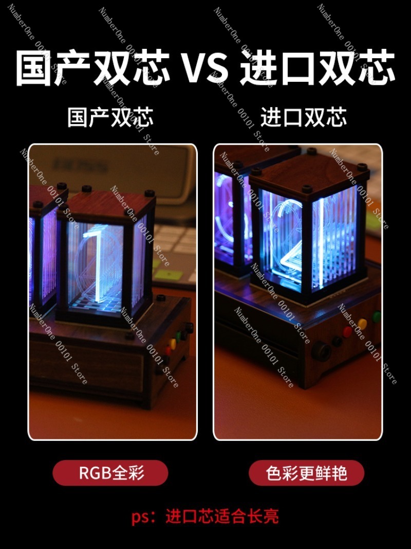 Reloj de tubo brillante RGB, r - Esports Gaming Youtube reseña y precio